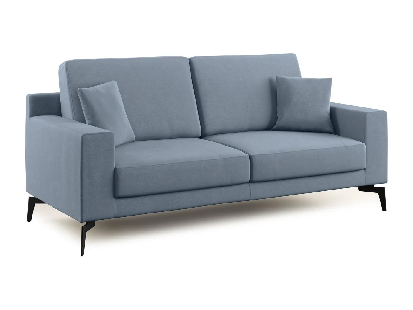 Prestige modernes Sofa aus abwaschbarer Mikrofaser T11 146 cm  baby blau