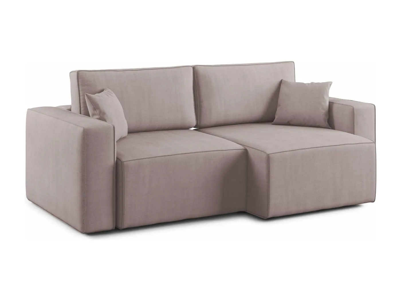 Morfeo Sofa mit ausziehbaren Sitzen aus weichem wasserfestem Stoff T02 180 cm rosa
