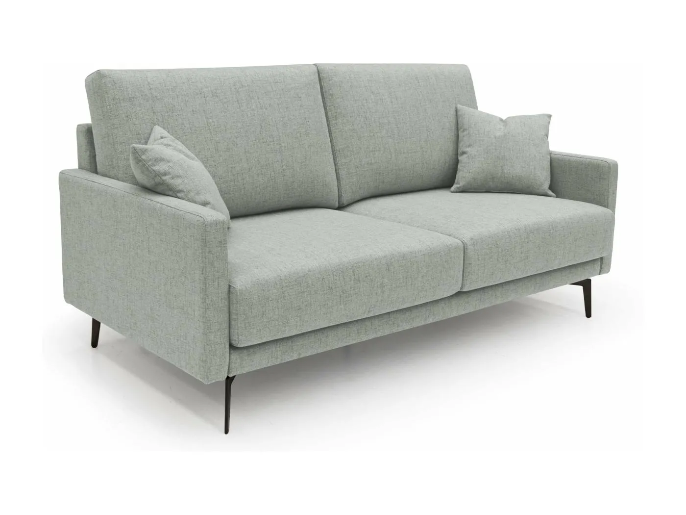 Saturno modernes Sofa aus weichem wasserfestem Stoff T03 140 cm hellgrau