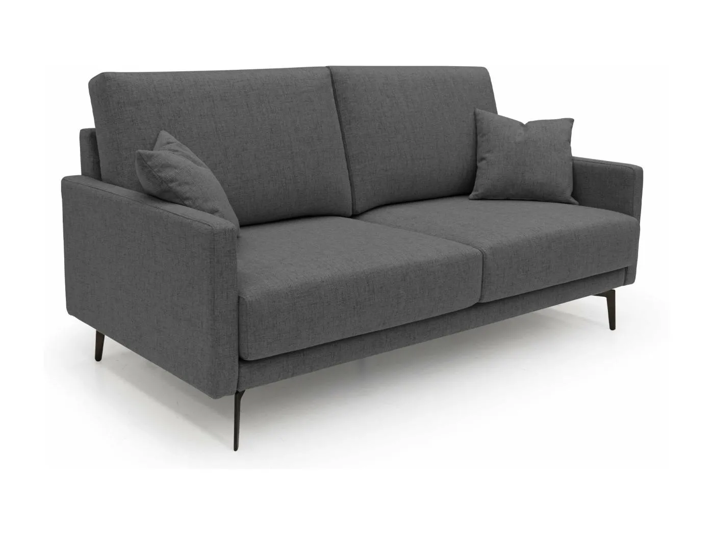 Saturno modernes Sofa aus weichem wasserfestem Stoff T03 160 cm anthrazit