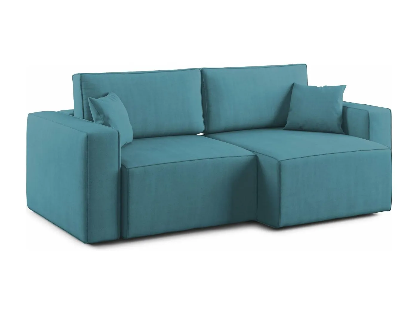 Morfeo Sofa mit ausziehbaren Sitzen aus weichem wasserfestem Stoff T02 215 cm hellblau