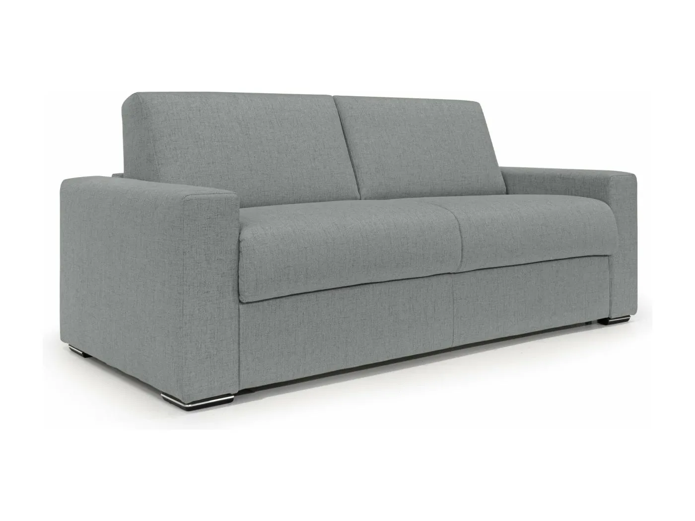 Nixon Schlafsofa mit 20 cm Matratze aus wasserfestem Stoff T03 220 cm (mat. 160x197) Grau
