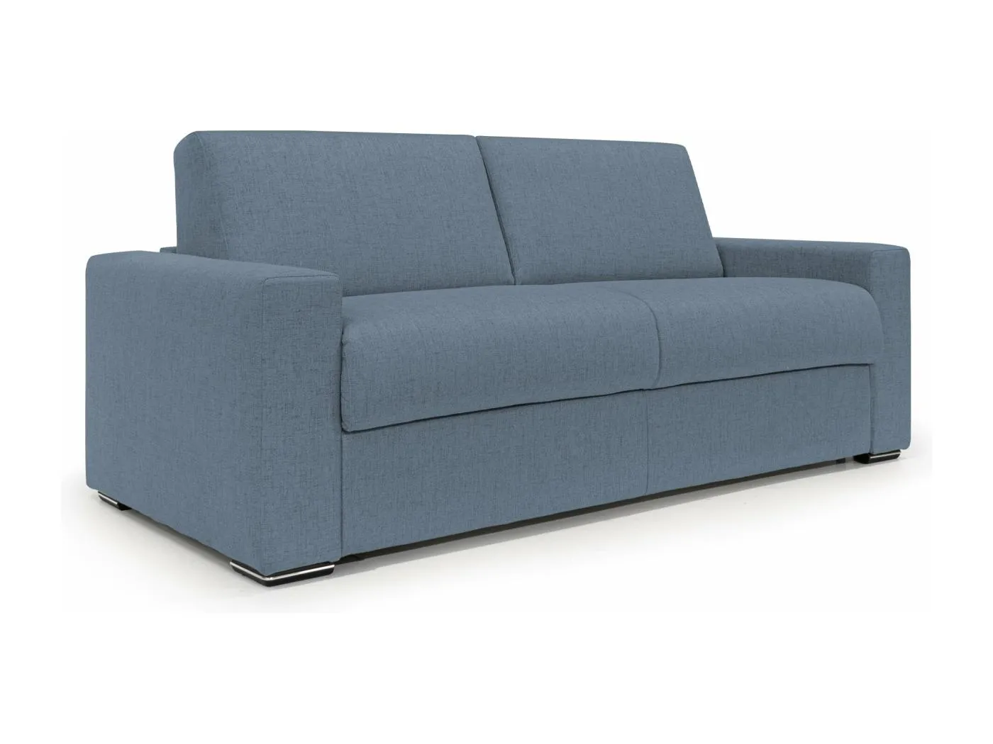 Nixon Schlafsofa mit 20 cm Matratze aus wasserfestem Stoff T03 220 cm (mat. 160x197) Blau