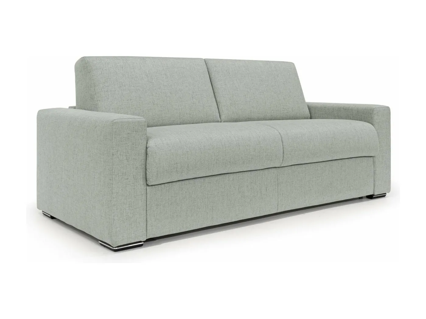 Nixon Schlafsofa mit 20 cm Matratze aus wasserfestem Stoff T03 220 cm (mat. 160x197) Hellgrau