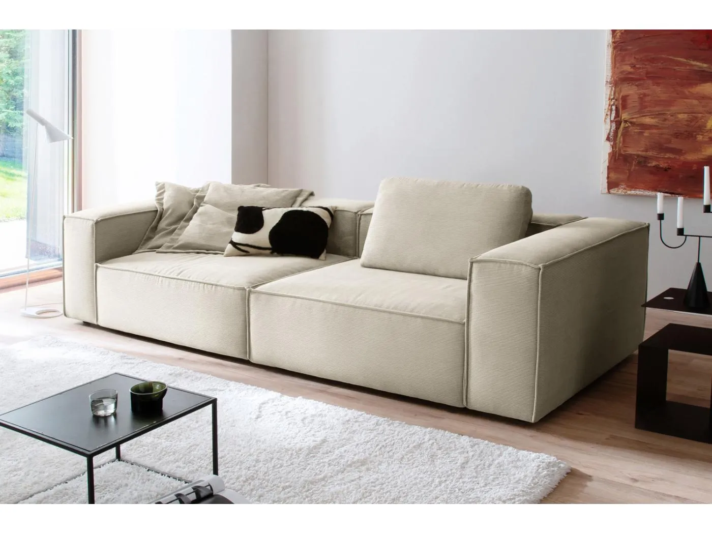 Sofa - Weiß Cord - CARMO