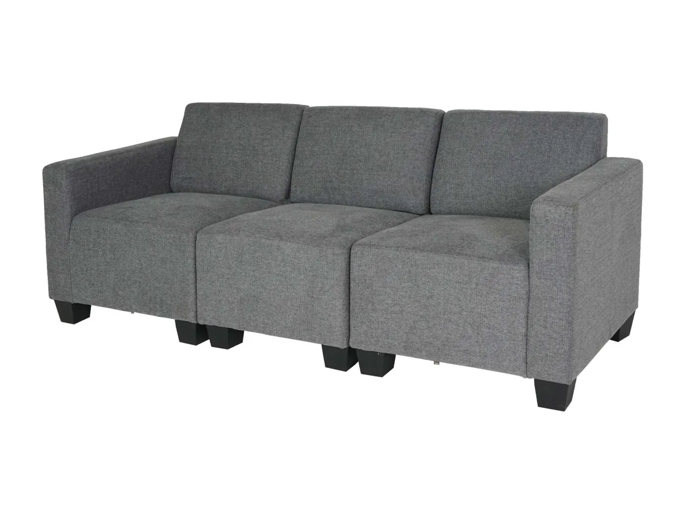 Modular 3-Sitzer Sofa Moncalieri, Grau