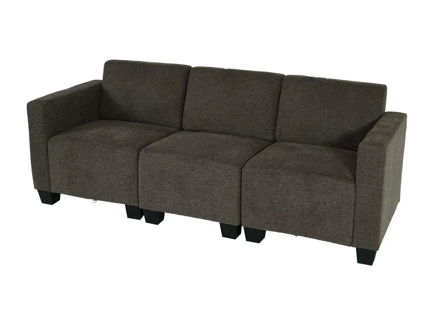Modular 3-Sitzer Sofa Moncalieri, Braun