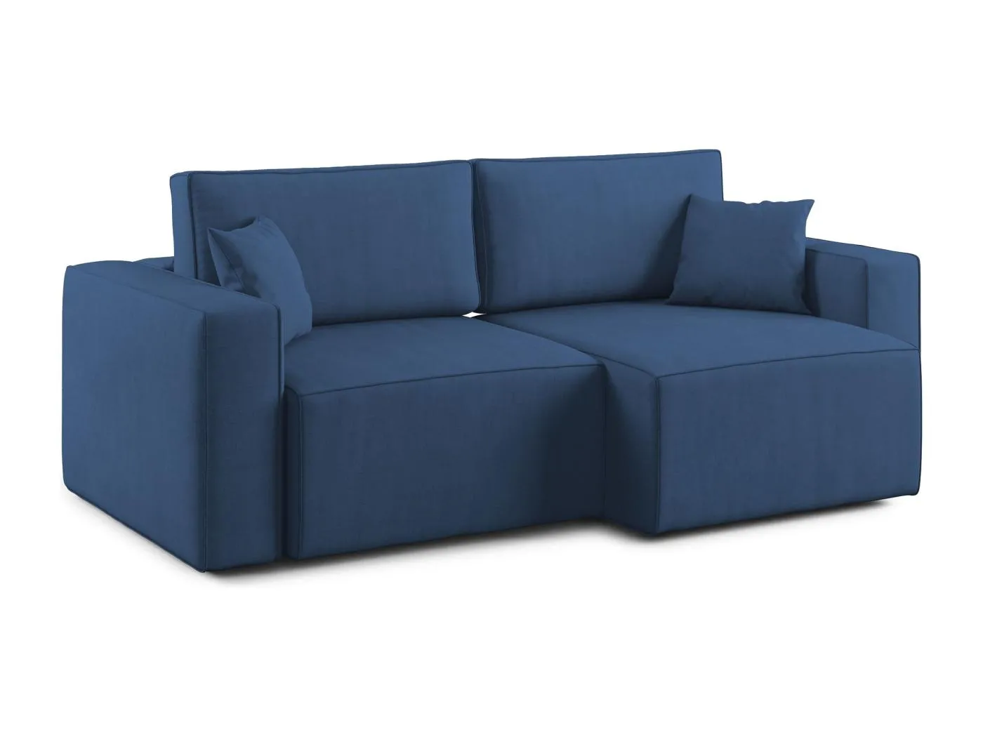 Morfeo Sofa mit ausziehbaren Sitzen aus weichem wasserfestem Stoff T02 180 cm blau