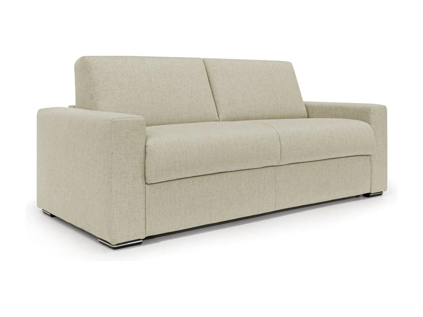 Nixon Schlafsofa mit 20 cm Matratze aus wasserfestem Stoff T03 220 cm (mat. 160x197) Beige