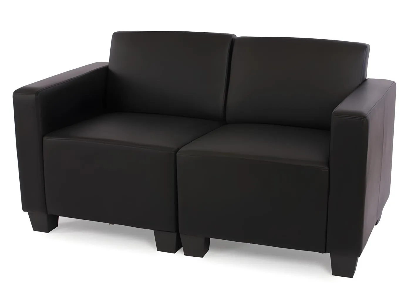 2-Sitzer Sofa Moncalieri, Schwarz