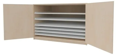 Bildertruhe mit 6 herausziehbaren Böden