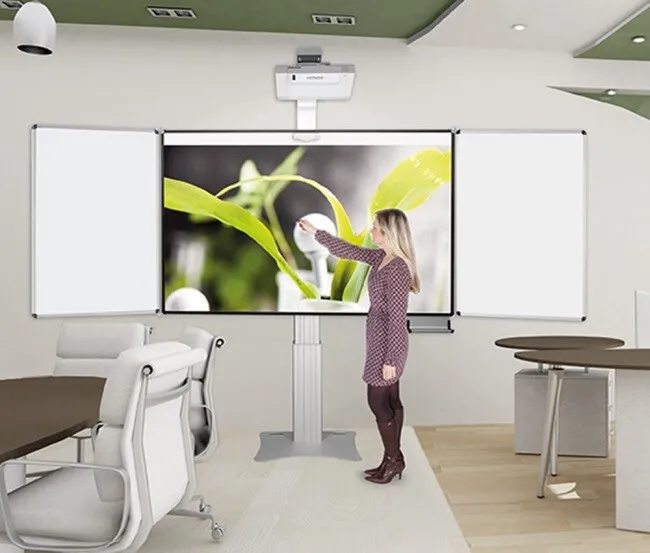 Conen Pylonensystem mit Flügeln zur Wandmontage für interaktiven Projektor, 188 x 130 cm