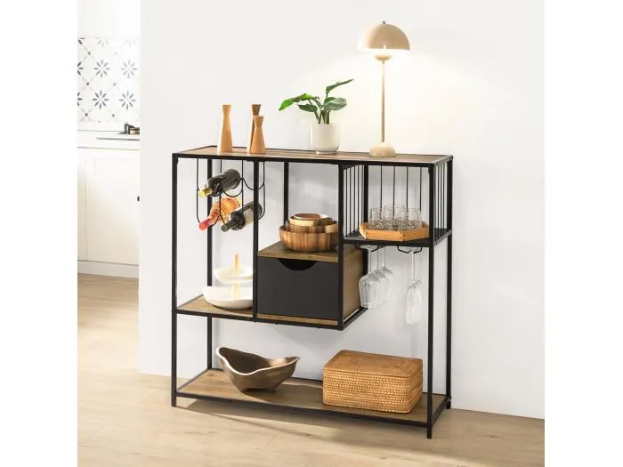 Küchenregal FSB56-F 100 x 95 x 33 cm Natur