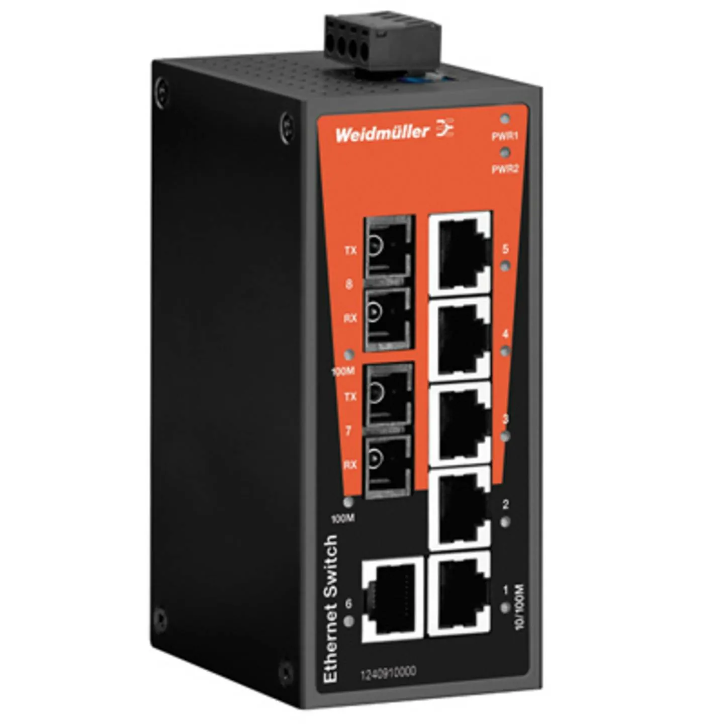 Weidmüller Ie Sw Bl08 6 Tx 2 Sc Industrial Ethernet Switch Lan Switch Hutschiene B-Ware