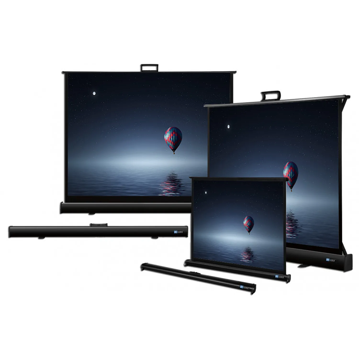 DELUXX Advanced Portable Table-Stand-U 122 x 92 cm Mattweiss Polaro