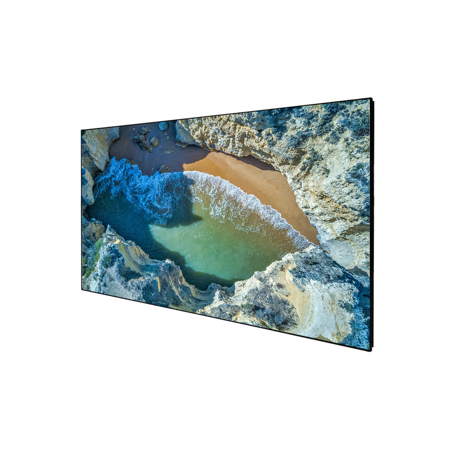 DELUXX Cinema Rahmenleinwand SlimFrame 265 x 149cm, 120" - 4K Pro Flex MWHT