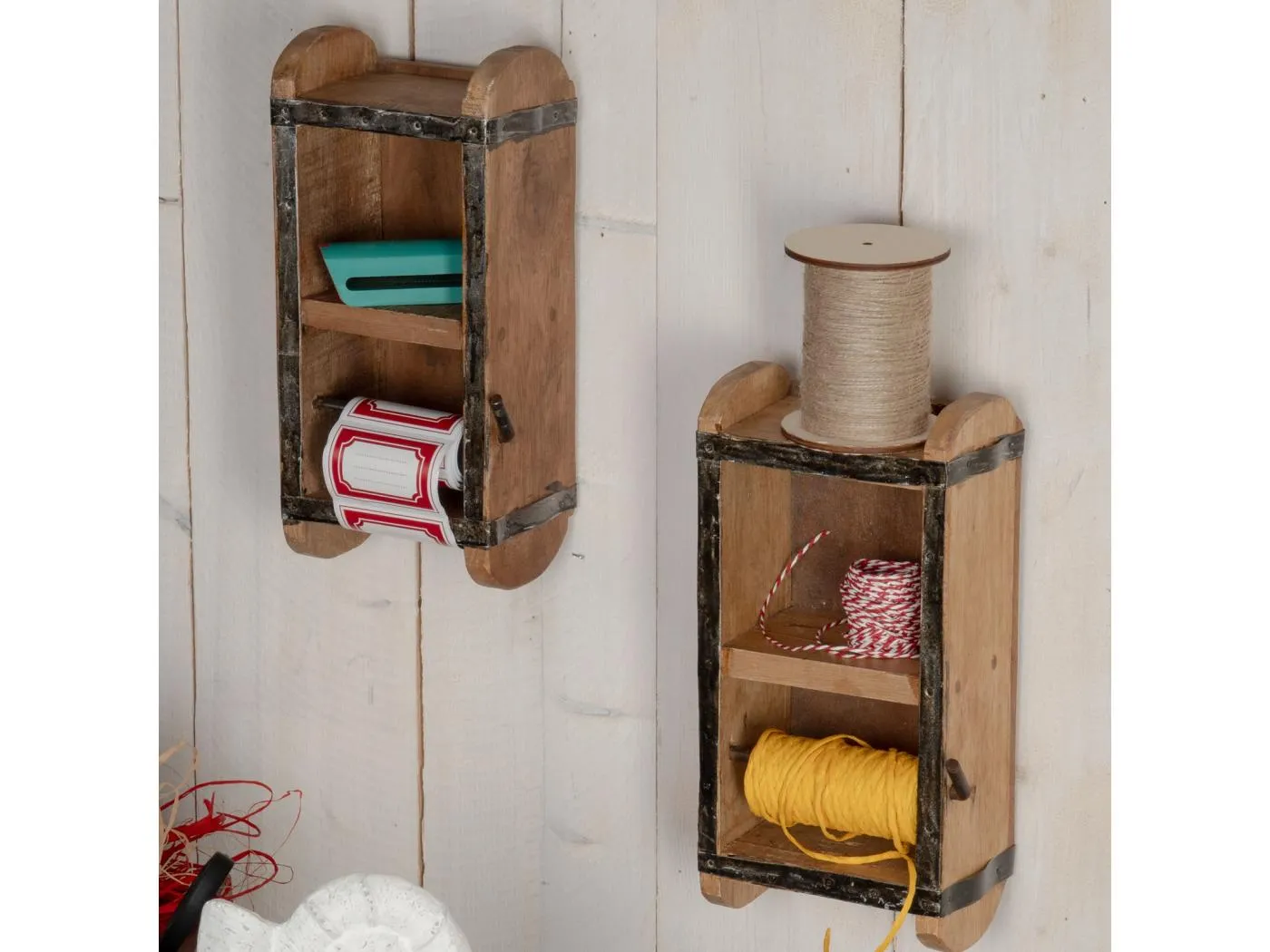 GESCHENKBAND-ORGANIZER DRIFT Massivholz naturfarben