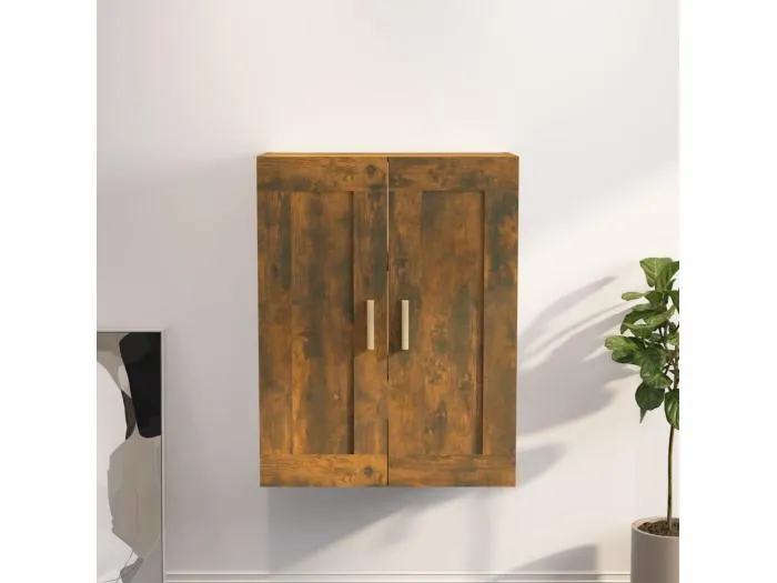 Wandschrank Räuchereiche 69,5x32,5x90 cm Holzwerkstoff