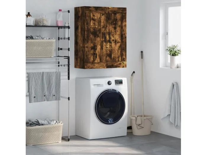 Wandschrank Räuchereiche 69,5x34x90 cm Holzwerkstoff