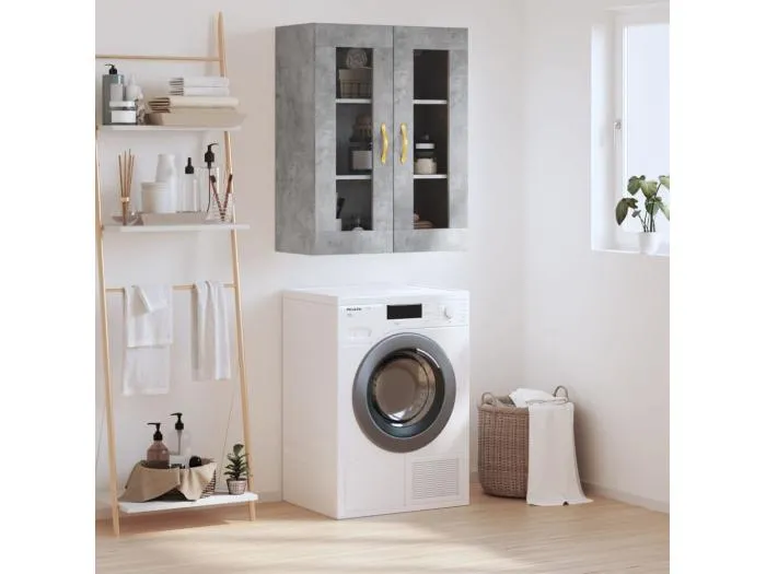 Wandschrank Betongrau 69,5x34x90 cm