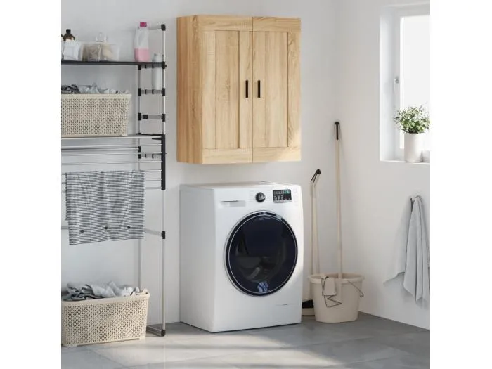 Wandschrank Sonoma-Eiche 69,5x34x90 cm Holzwerkstoff