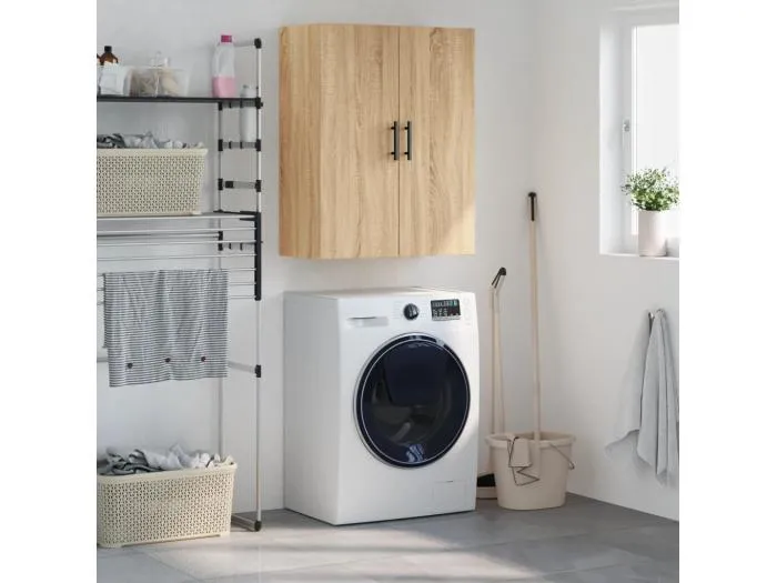 Wandschrank Sonoma-Eiche 69,5x34x90 cm