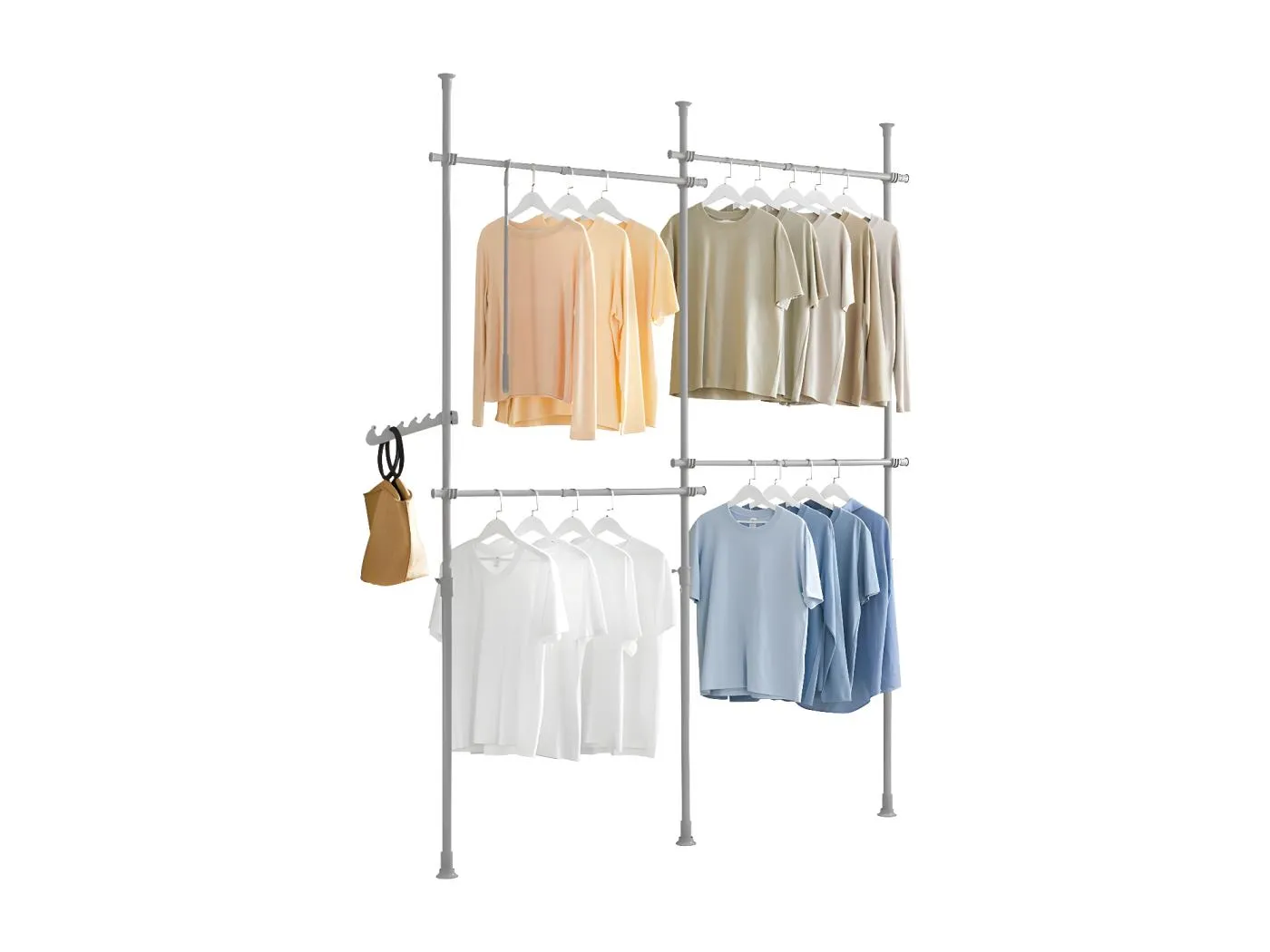 Teleskop Garderoben System KLS03-HG 3 x 270 x 235cm