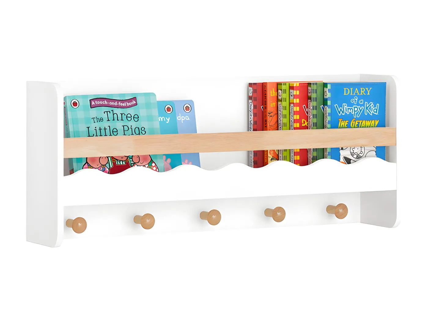 Kindergarderobe mit Ablage KMB78-W 15 x 30 x 73cm