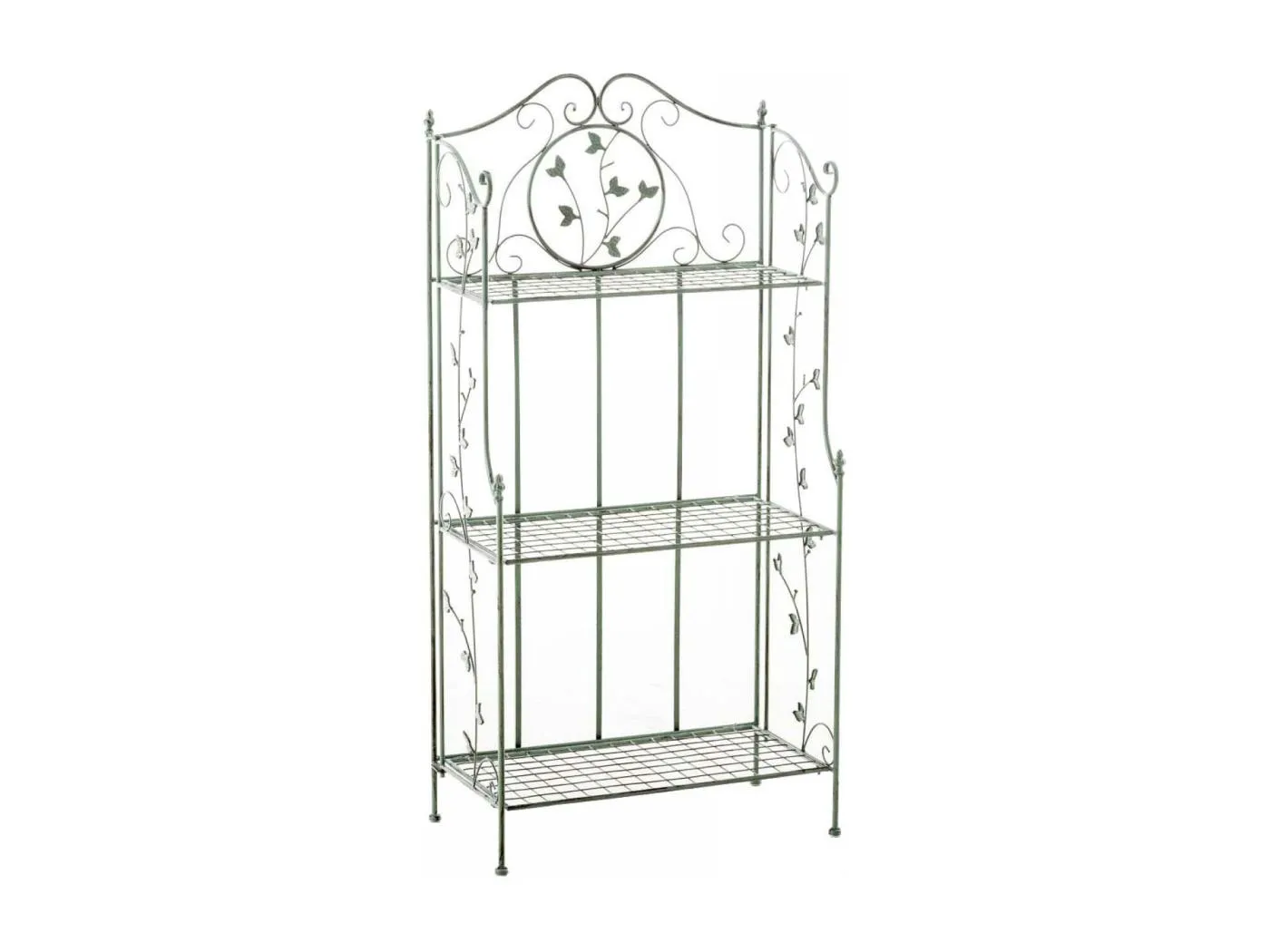 Standregal - Metall - 58 x 33 x 118cm - antik-grün - Reus