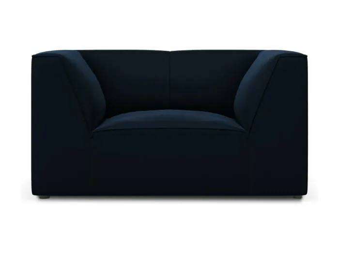 CXL by Christian Lacroix - Sessel "Charles" Sitzer aus Samt dunkelblau - 120x92x69cm