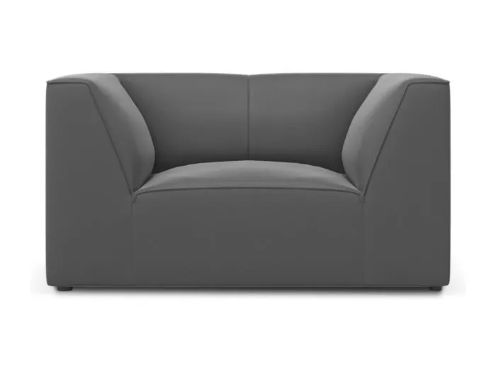 CXL by Christian Lacroix - Sessel "Charles" Sitzer aus Samt dunkelgrau - 120x92x69cm