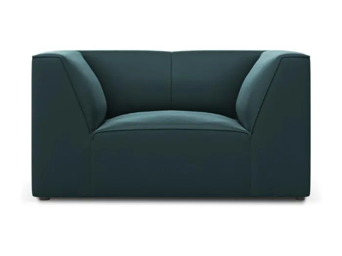 CXL by Christian Lacroix - Sessel "Charles" Sitzer aus Samt blau - 120x92x69cm