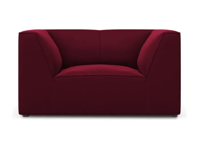 CXL by Christian Lacroix - Sessel "Charles" Sitzer aus Samt rot - 120x92x69cm