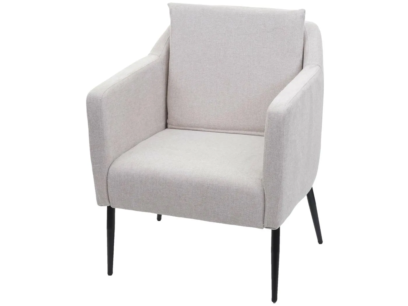 Relaxsessel MCW-H93a, Stoff/Textil creme-beige