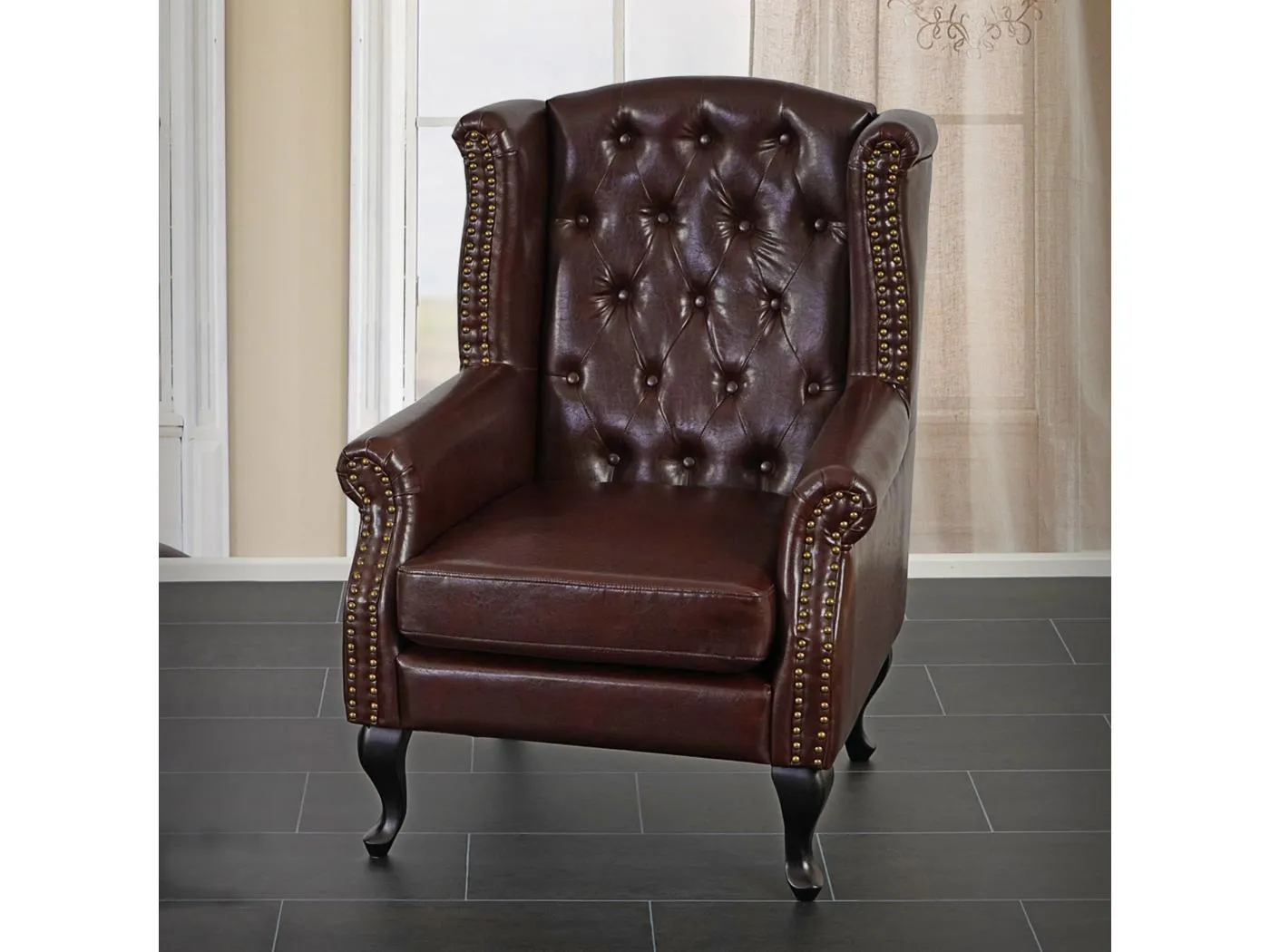 Relaxsessel Oxford, Antik-braun ohne Ottomane