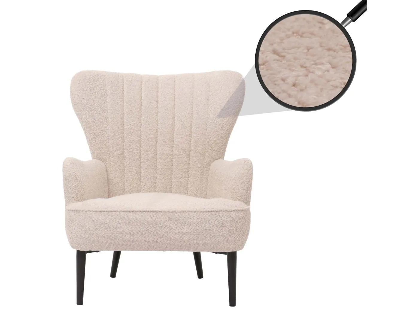 Lounge-Sessel MCW-K37, Creme-beige