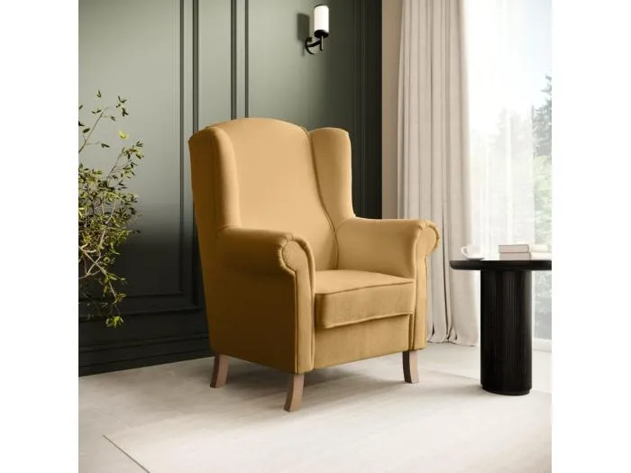 OHRENSESSEL Leonardo gelb boucle-stoff