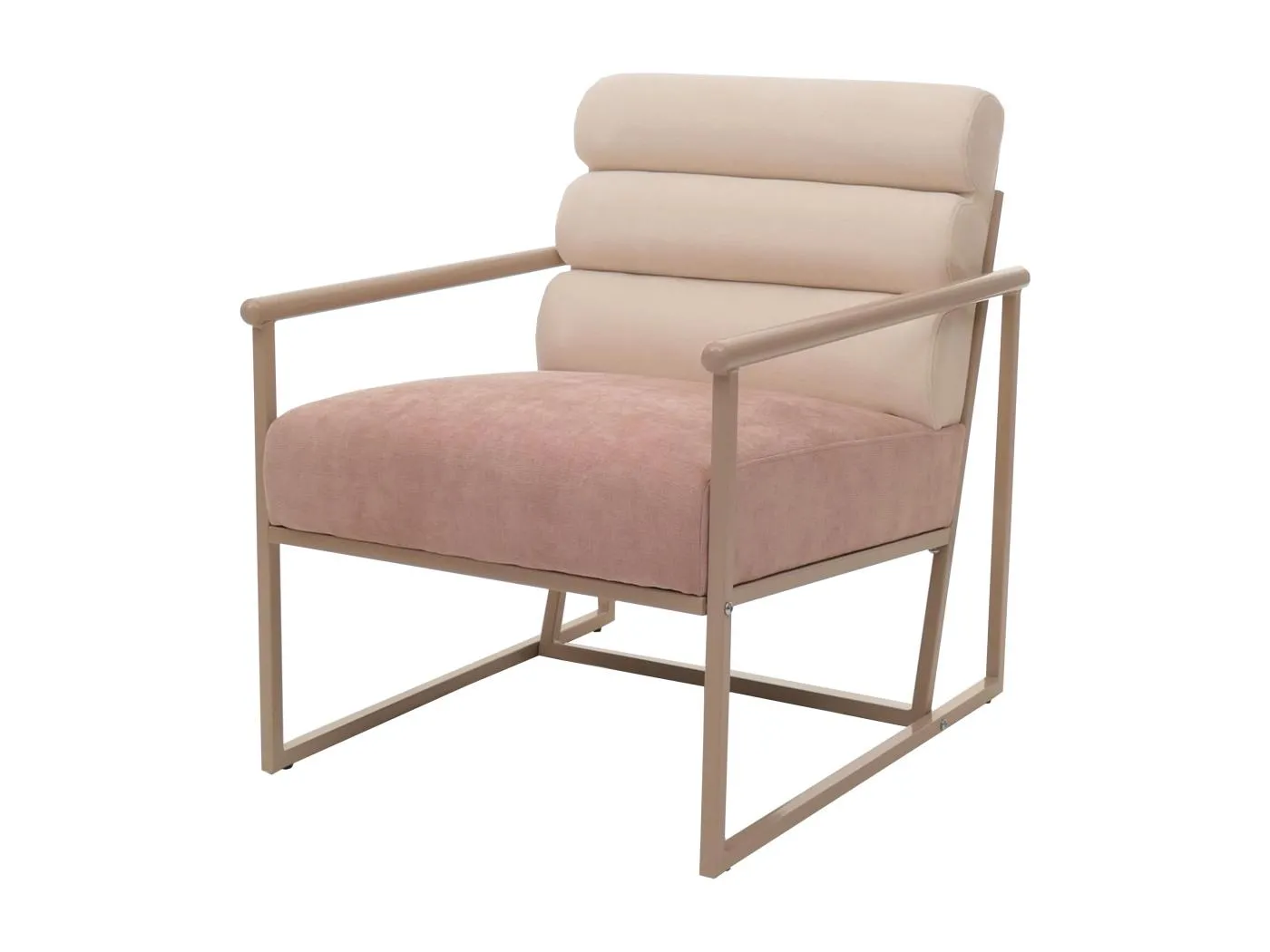 Lounge-Sessel MCW-O38, Beige, Polster rosé