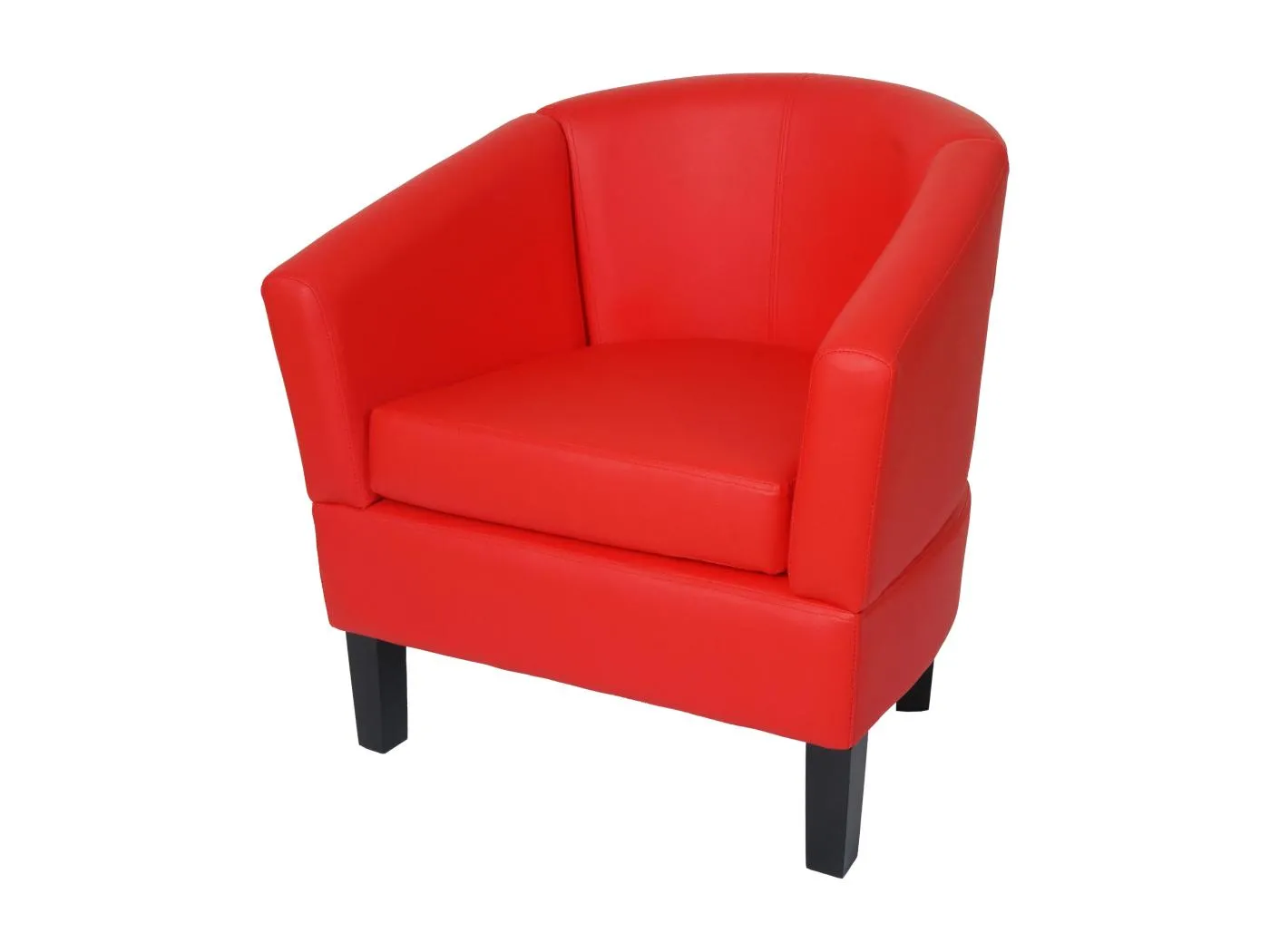 Lounge-Sessel MCW-O17, Rot
