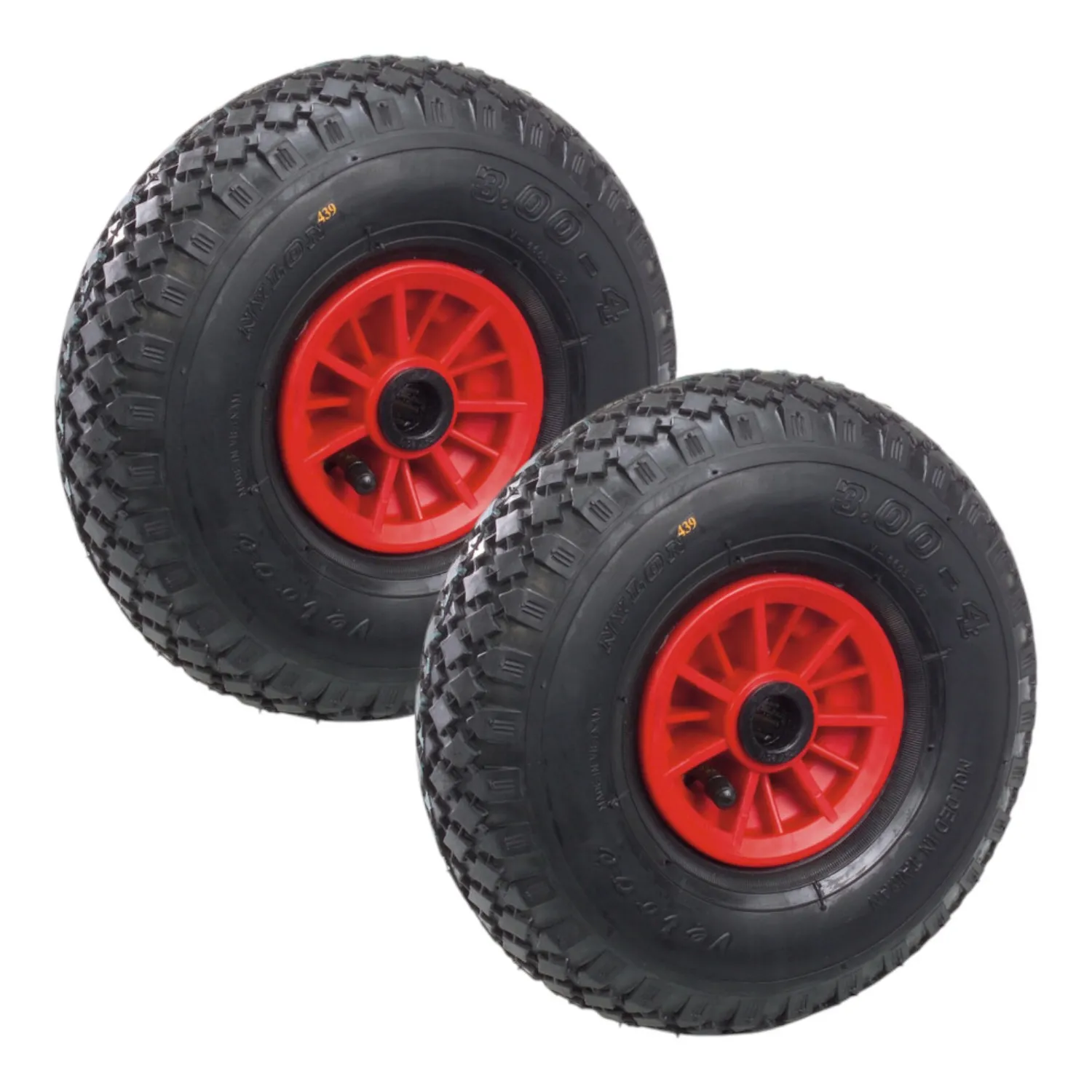 Fetra Luftrad Ersatzrad Rad 260 X 85 Mm Schwarz Kunststofffelge 2 Stück B-Ware