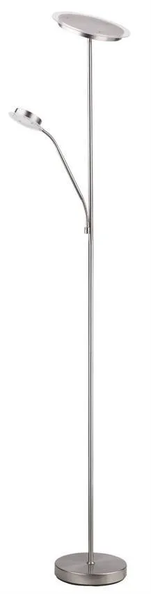 AARON Stehleuchte satiniert chrom 23W 1800lm 3000K IP20 Rabalux