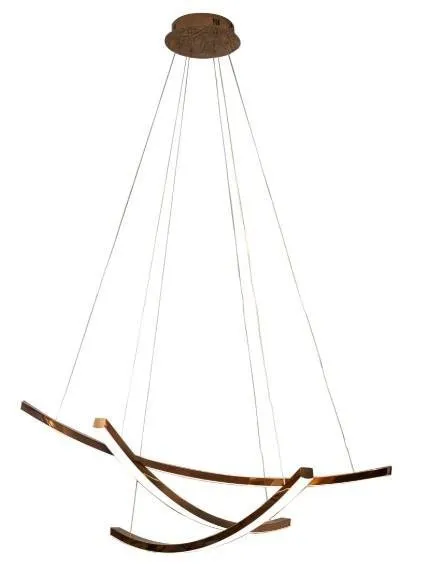 ARIEL LED-Pendelleuchte 3x12W 3000K 2200lm Kupfer Maxlight P0312D