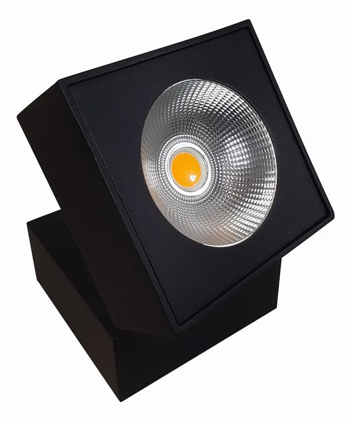 ARTU LED 15W 3000K 1000lm Deckenanbaustrahler schwarz Maxlight C0191