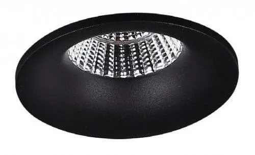 ARYA LED 8W 3000K 610lm dimmbare runde Einbauleuchte schwarz Maxlight H0097
