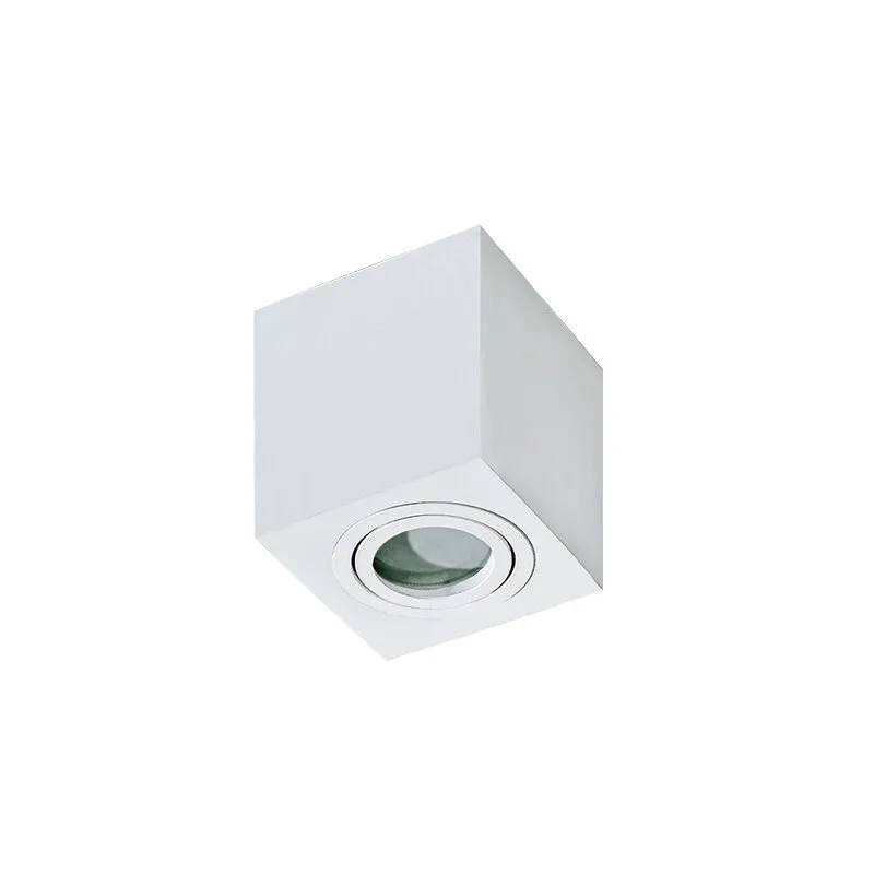Aufbaustrahler BRANT SQUARE Modern Metall, Aluminium Weiß Azzardo AZ2822