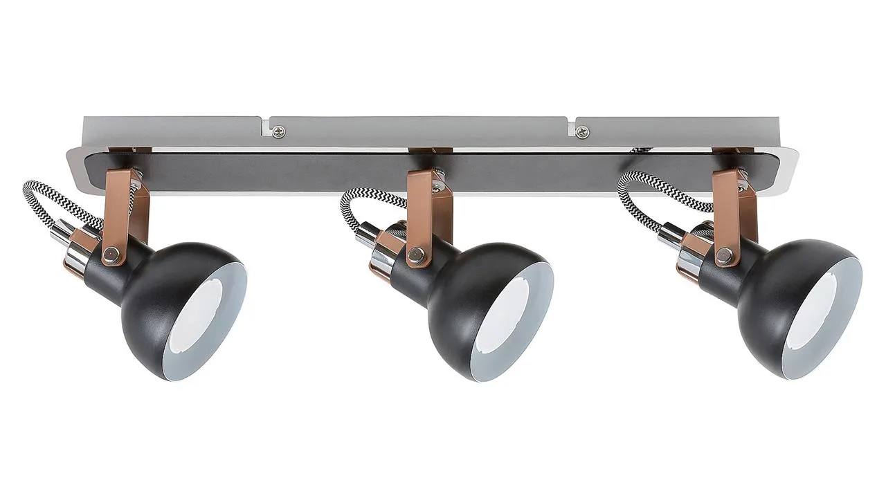 BALZAC Deckenleuchte schwarz 3x GU10 35W IP20 Rabalux