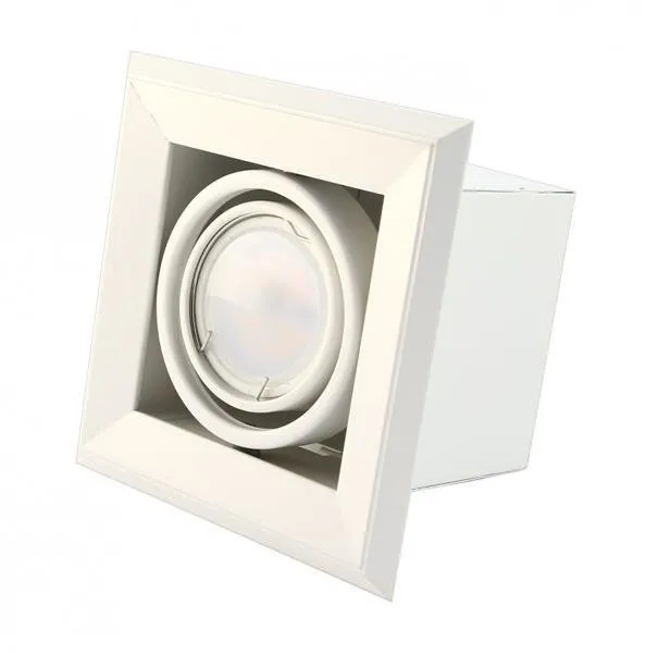 BLOCCO weiss 1x7W GU10 LED 3000K Milagro Unterputzlampe