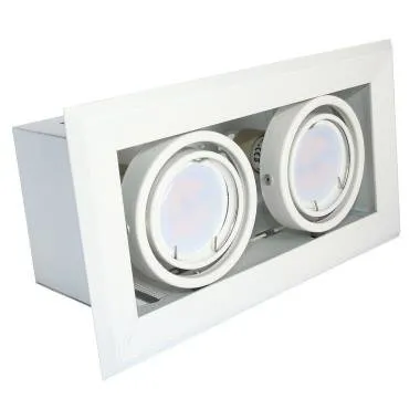 BLOCCO weiss 2x7W GU10 LED IP20 3000K Milagro Unterputzlampe