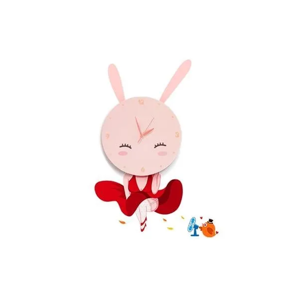 BUNNY LED CLOCK 148 0.6W LED mehrfarbig IP20 Kinderlampe Milagro