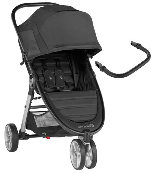 Baby Jogger Kinderwagen City Mini 2 Single + Überrollbügel Jet